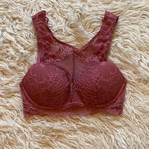 PINK by Victoria's Secret Dusty Pink High Neck Bralette